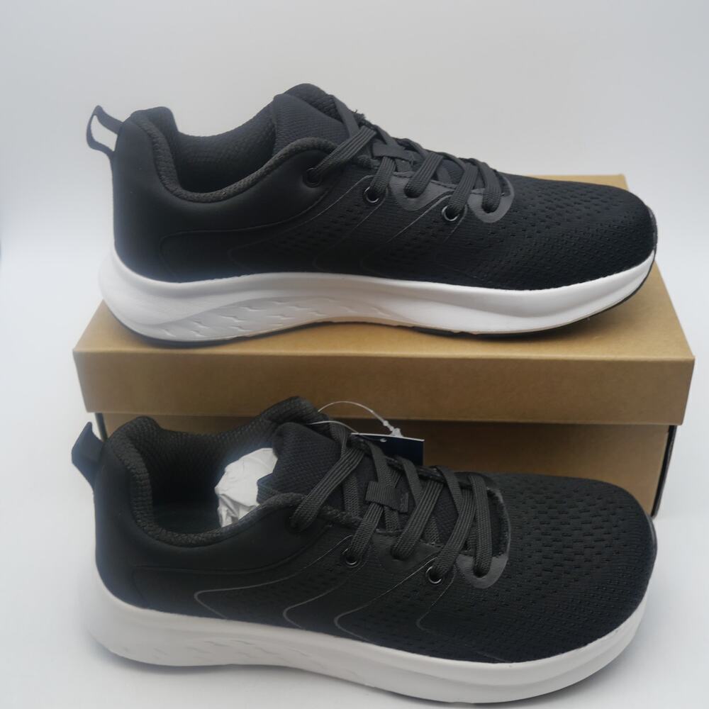NEW Ortho+rest Men's 8 Shoes Pain Relief Running Sneakers Wide Toe Box BLACK - Picture 4 of 10